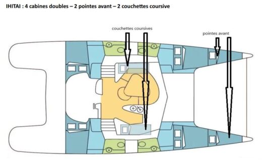 Catamaran FOUNTAINE PAJOT BAHIA 46 boat plan
