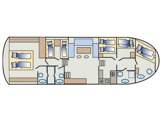 Motorboat Staryacht Staryacht 1940 Plan du bateau