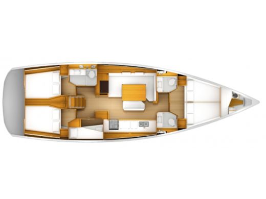 Sailboat  Sun Odyssey 509 Plan du bateau