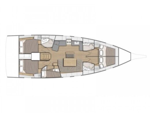 Sailboat Beneteau Oceanis 46.1 boat plan