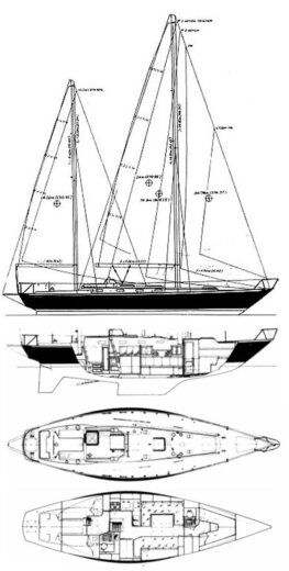 Sailboat FyC FyC 44 Plan du bateau