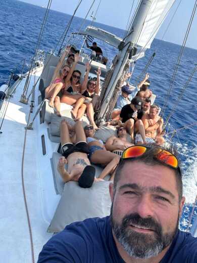 Ρόδος Sailboat RHODES BEAUTIFUL BAYS FULL DAY CRUISE Dromor - Venus 16 alt tag text