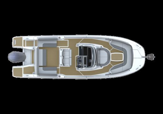 Motorboat Jeanneau Cap Camarat 7.5 CC S3 Plan du bateau