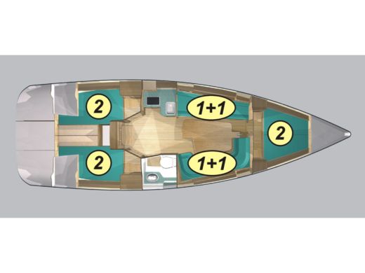 Sailboat  Maxus 33.1 RS Prestige  boat plan