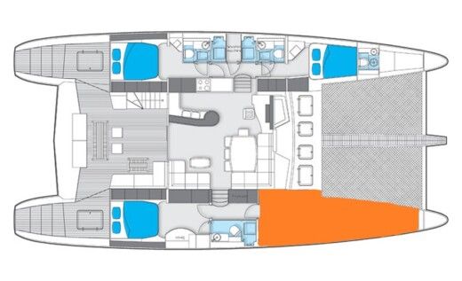 Catamaran Sunreef 62 boat plan