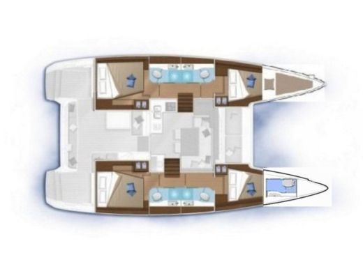 Catamaran Lagoon Lagoon 40 boat plan