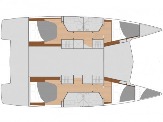 Catamaran  Isla 40 boat plan