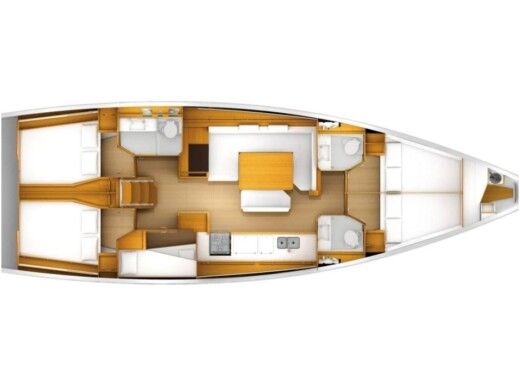 Sailboat  Sun Odyssey 519[G] Plan du bateau