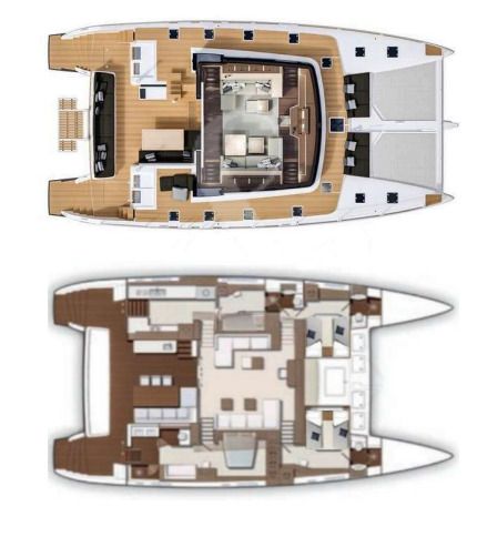 Motor Yacht Lagoon Lagoon 630 Boat layout