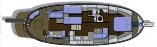 Motorboat Menorquin 145 Boat layout