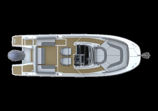 Motorboat Jeanneau Cap Camarat 7.5 CC Plan du bateau