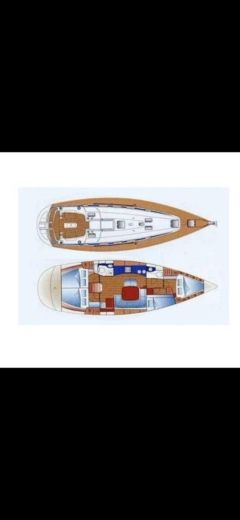 Sailboat Bavaria 44 2004 Boat layout