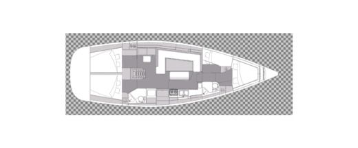 Sailboat Elan Impression 45.1 A/C Plano del barco