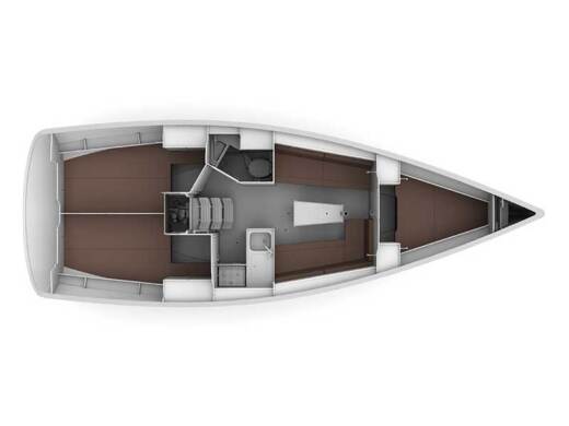 Sailboat  Bavaria 34 Cruiser boat plan