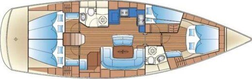 Sailboat  Bavaria 45 Boat design plan