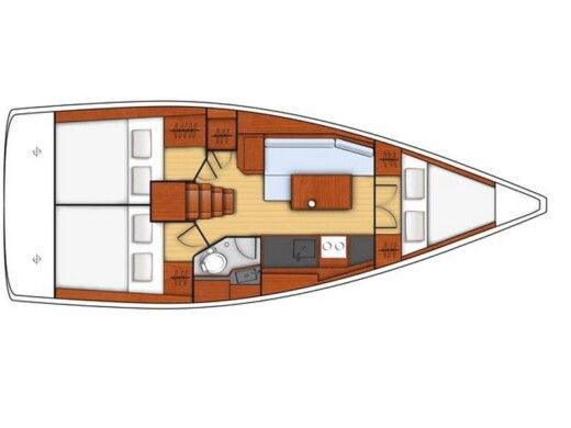 Sailboat BENETEAU OCEANIS 35.1 boat plan