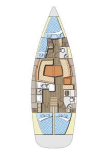 Sailboat Elan Impression 434 boat plan