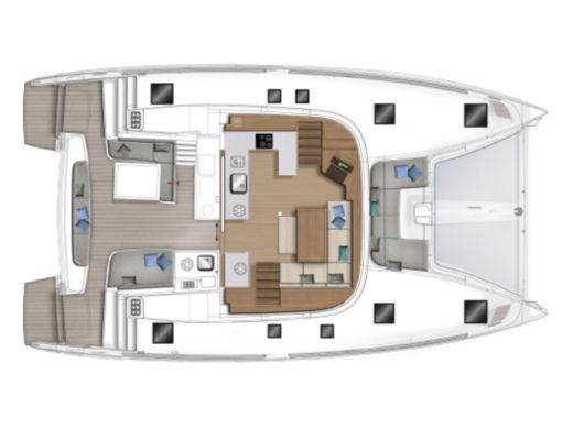 Catamaran Lagoon 46 Boat design plan