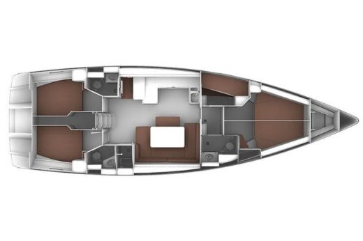 Sailboat Bavaria Yachtbau Bavaria Cruiser 51 Boot Grundriss