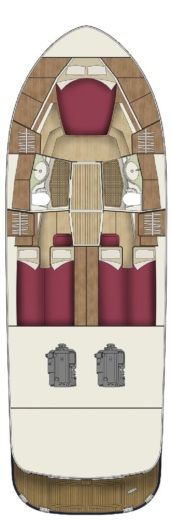 Motorboat ADRIANA 44 BT boat plan