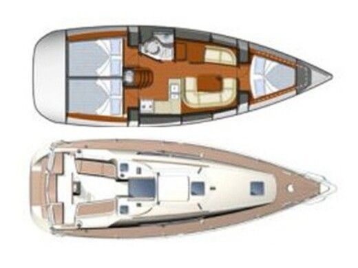 Sailboat Jeanneau Sun Odyssey 36i Boat layout