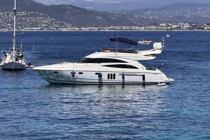 Verhuur Motorboot Princess 58 fly Mandelieu-la-Napoule