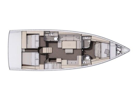 Sailboat  Dufour 470 Plan du bateau