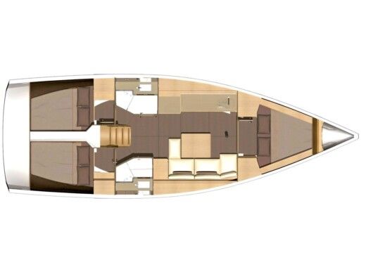 Sailboat DUFOUR 382 GL boat plan