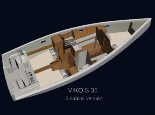 Sailboat Viko 35S Planta da embarcação
