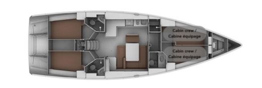 Sailboat Bavaria Bavaria45 cruiser Boat design plan