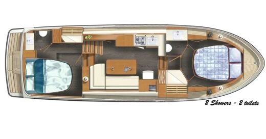 Houseboat Linssen 35.0 SL AC Boat layout