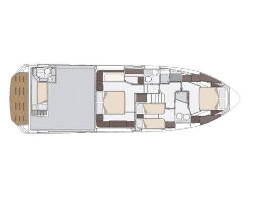 Motorboat  Azimut 53 Fly Boat design plan