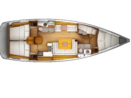 Sailboat Jeanneau Sun Odyssey 439 boat plan