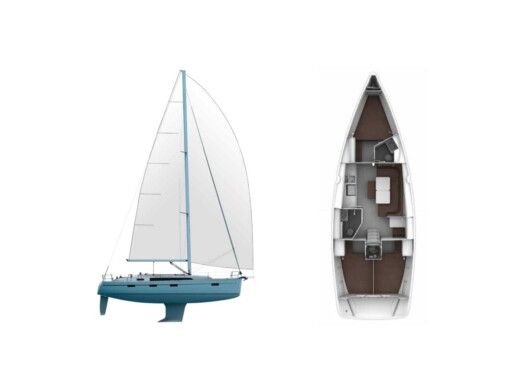 Sailboat Bavaria Cruiser 41 Boat layout