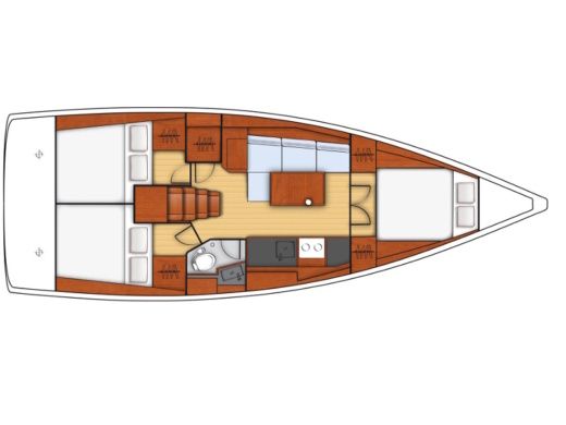 Sailboat Beneteau Oceanis 38.1 boat plan