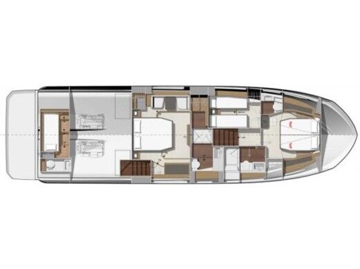 Motorboat  Prestige 590 Fly Boat design plan