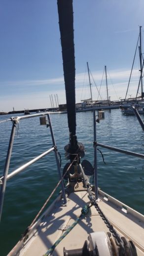 Saint-Cyprien Sailboat Jeanneau Attalia alt tag text