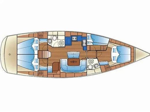 Sailboat  Bavaria 46 boat plan