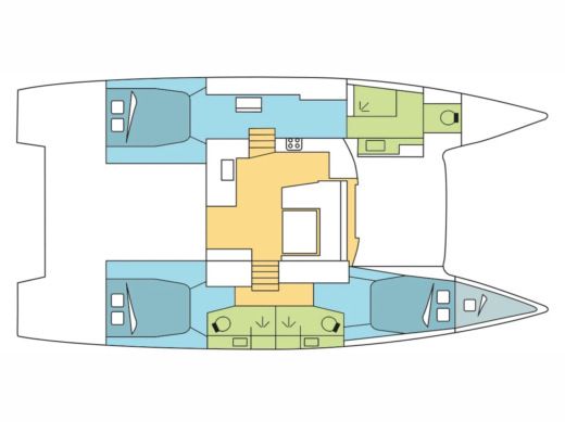 Catamaran  Elba 45 boat plan