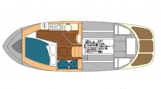 Motorboat Maresca Sparviero 700 boat plan