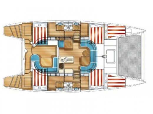 Catamaran Nautitech 40 Boat design plan