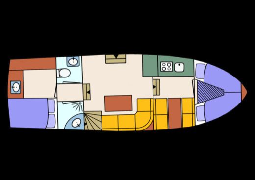 Houseboat Condor Pikmeerkruiser 1200 boat plan