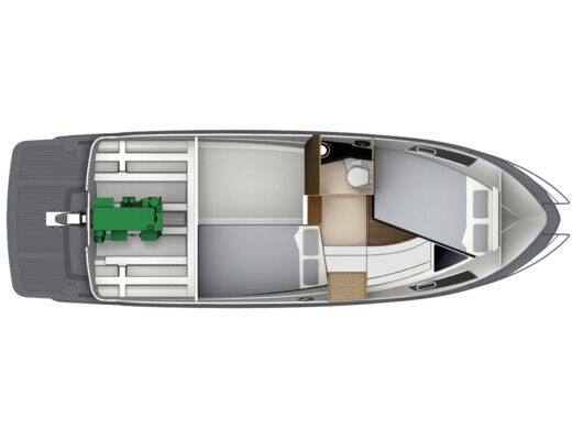 Motorboat Finnmarine Grandezza 28 oc Boat layout