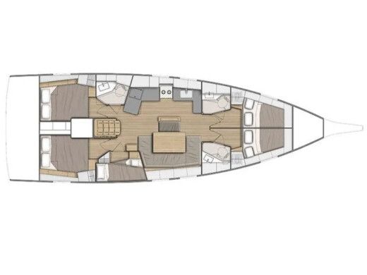 Sailboat  Oceanis 46.1 boat plan