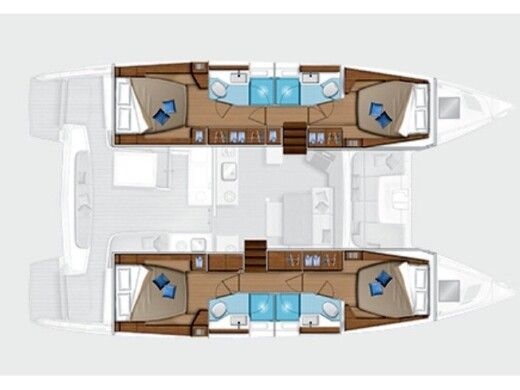 Catamaran  Lagoon 46 NEW boat plan