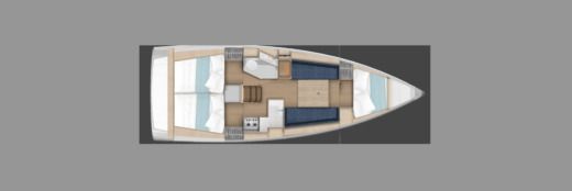 Sailboat JEANNEAU SUN ODYSSEY 350 boat plan