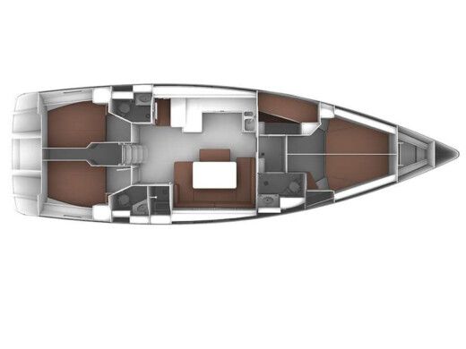Sailboat Bavaria 51 Cruiser boat plan