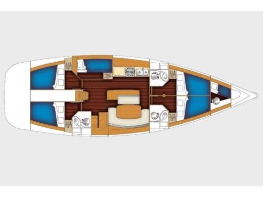 Sailboat Beneteau Cyclades 50.5 boat plan