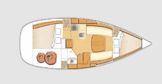 Sailboat Beneteau First 31.7 Planta da embarcação