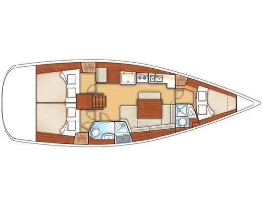 Sailboat  Beneteau Oceanis 40 Safir boat plan